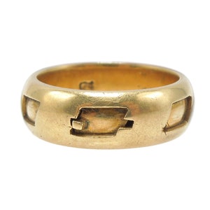 Antique Victorian Mourning Ring with Trap Window and Hair Intact (ca. 1885)