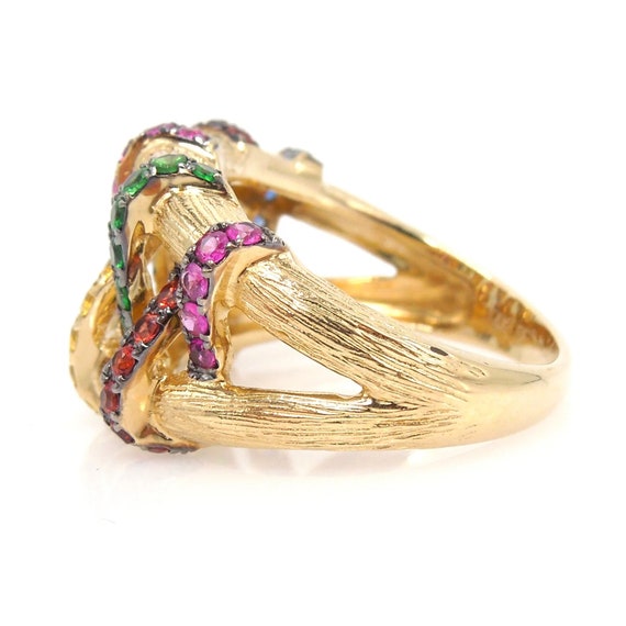 Multicolored Sapphire, Ruby, and Chrome Diopside … - image 4