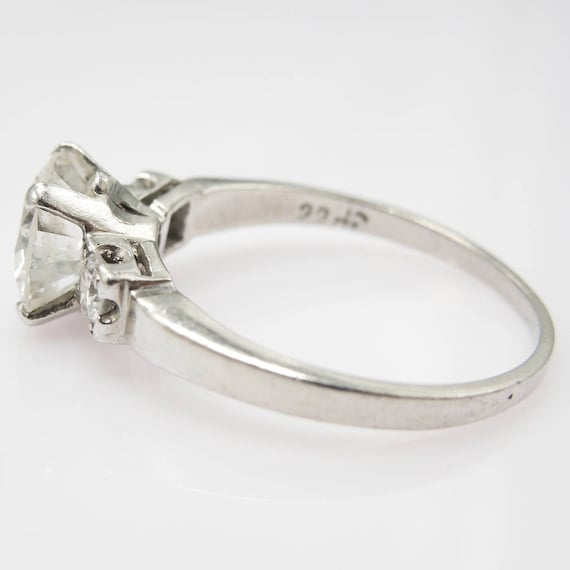 1.45 ct Diamond in Vintage Platinum Mounting with… - image 3