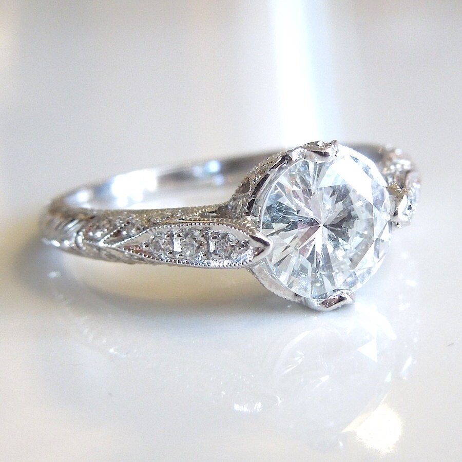 custom art deco engagement rings