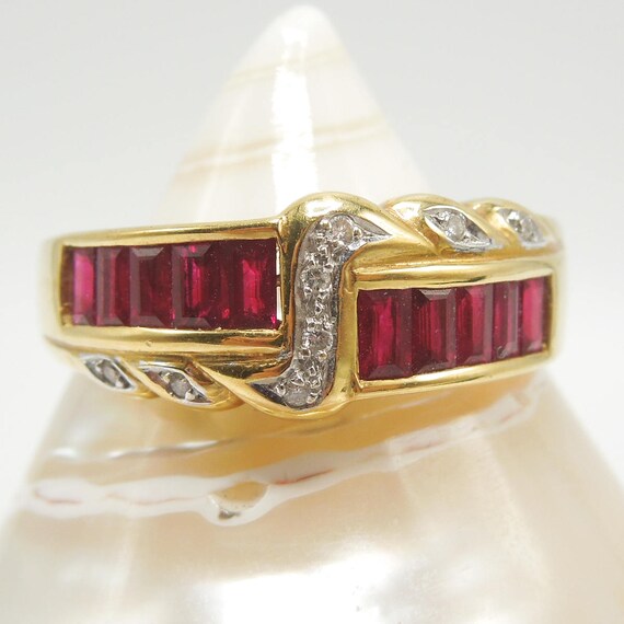 bague or 18k rubis bague or 18k rubis