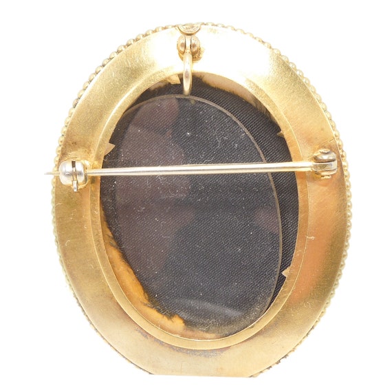 18K Yellow Gold Victorian Locket with Starburst o… - image 4