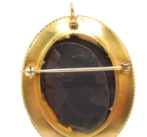 18K Yellow Gold Victorian Locket with Starburst o… - image 5