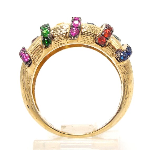 Multicolored Sapphire, Ruby, and Chrome Diopside … - image 6