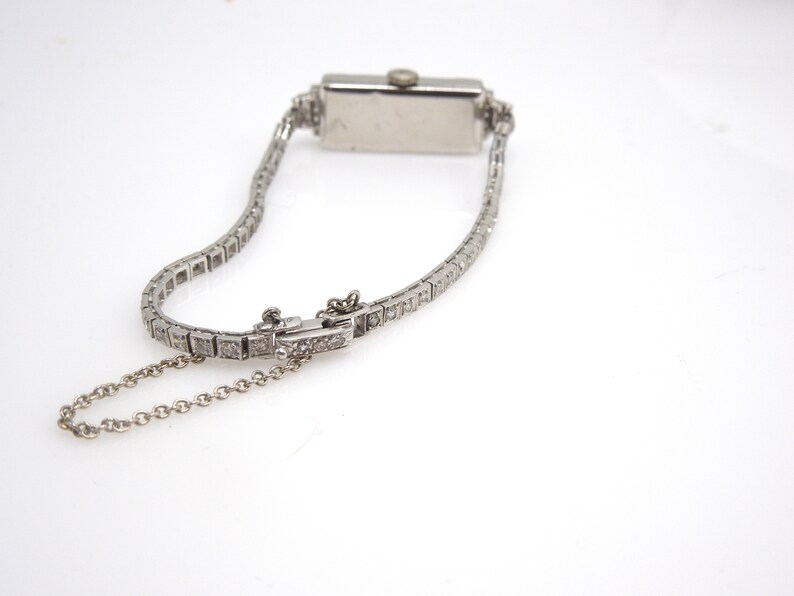 Antique Platinum and Diamond Rodania Ladies Wristwatch Etsy