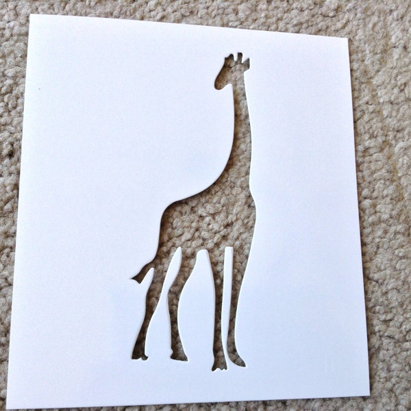 New - One Giraffe Decorative Wall or Art Stencil  Sturdy & Reusable