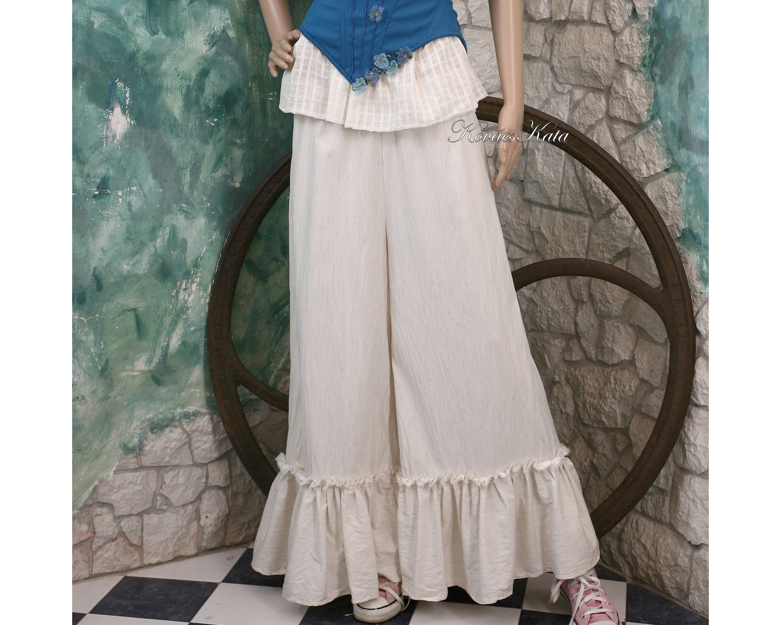 Tarantella Bohemian Linen Pants With 