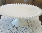 Cake Stand, Wedding Cake Stand, Milk Glass, Cake Stand, Silvercrest, Vintage Fenton, Fenton Glass, Cake Stands, Vintage Milk Glass