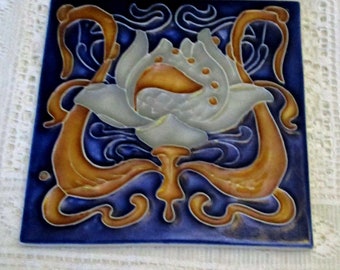 Art Nouveau Reproduction Decorative Ceramic tile 179
