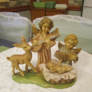 Nativity Figurine, Made in Italy, Likely Fontanini, Angel Figurine, Religious Decor, Religious Figurine