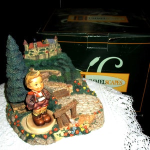 Hummel Scape, Castle on a Hill, Hummel Display, Figurine Display, Vintage Figurines, Hummel Figurines, GoebelFigurines, MJ Hummel, Hummel