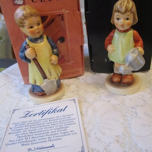 2, Hummel Club, Goebel Figurines, Garden Treasures, Natures Gift, Gardener Gift, Hummel Figurines, Vintage Hummels, Vintage Goebel