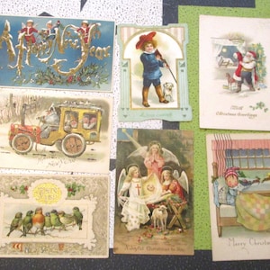 7, Antique Postcards, Christmas Postcards, Victorian Postcards, Vintage Postcards, Ephemera, Antique Christmas, Christmas Cards, Postcards