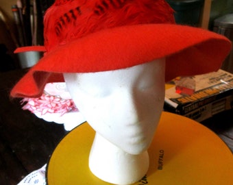 Vintage Glenover Henry Pollack Feather Hat - Etsy display picture 3