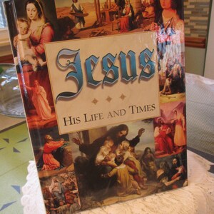 Life of Jesus, Vintage Book, Religious Book, Bible Study, Religious Gift, Religious Reference, Religious Education, Jesus Book