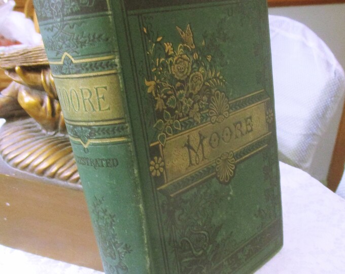 Antique Book, 1800s, Thomas Moore, Poetry Book, Vintage Poetry
