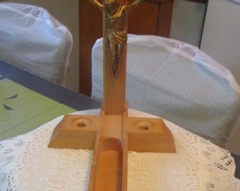 Sick Call, Crucifix, Holy Water, Wall Cross, Wall Crucifix, Wooden Crucifix, Priest, Last Rites, Jesus, Communion, Religious Decor, cross