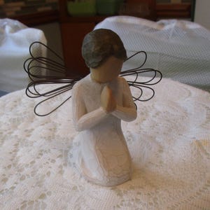 Willow Tree Figurine, Angel Of Prayer, Susan Lordi, Demdaco, Willow Tree, Encouragement Gift, Praying Angel, Angel Figurine