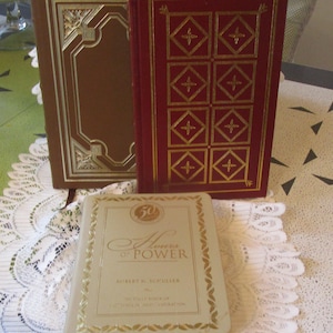 3, Hours of Power, Inspirational Books, Leather Bound, First Edition, Robert Schuller, Motivational Books, Religious Books