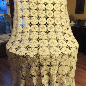 Popcorn Bedspread, Coverlet, Vintage Bedspreads, Vintage Afgans, Vintage Bedspread, Vintage Linens, Crochet Bedspread, PO#5 image 5
