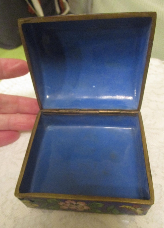 Chinese Box, Cloisonne Box, Enamel Box, Treasure … - image 4