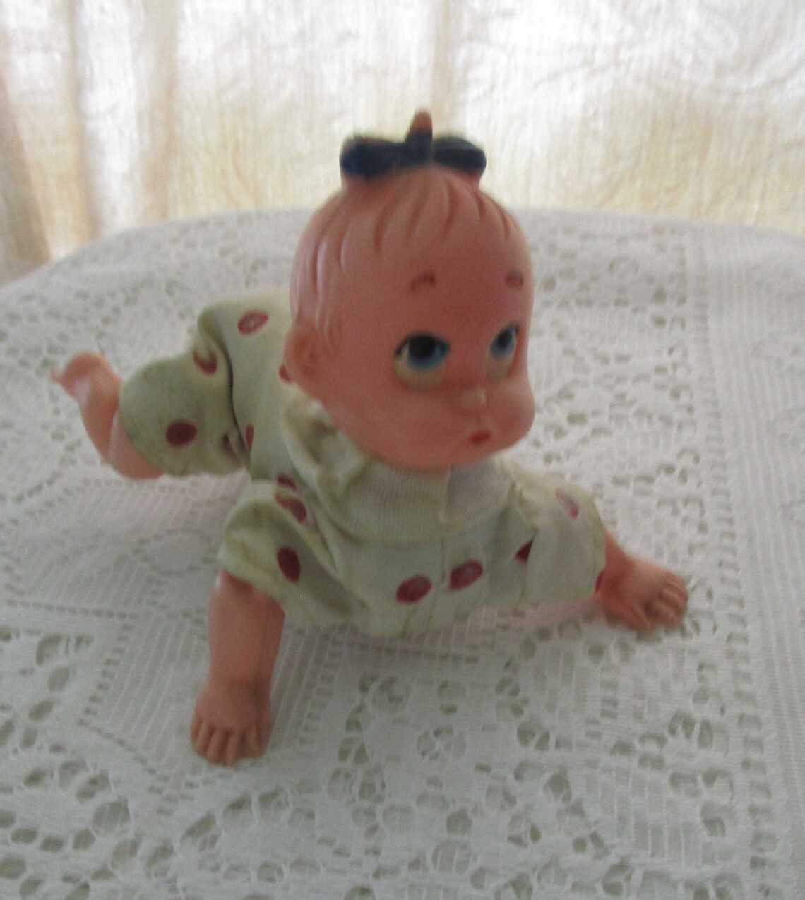 Wind Up Toy Crawling Baby Vintage Toys Plastic Toys Etsy