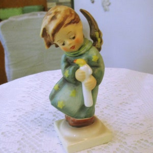 Hummel Angel, Heavenly Angel, Vintage Angel, Vintage Hummel, Hummel Figurines, Religious Hummel, Angel Figurine, Candle in the Wind
