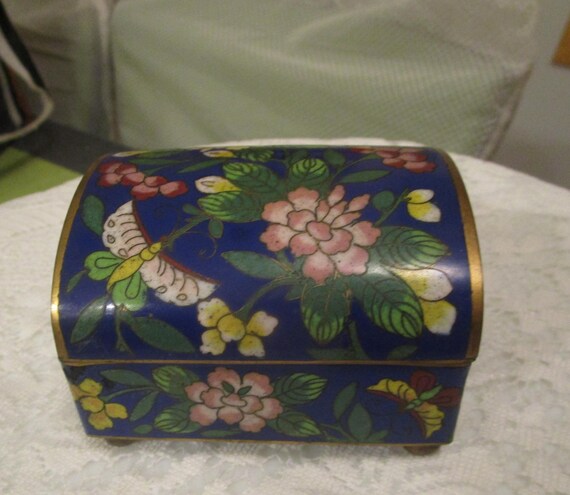 Chinese Box, Cloisonne Box, Enamel Box, Treasure … - image 3