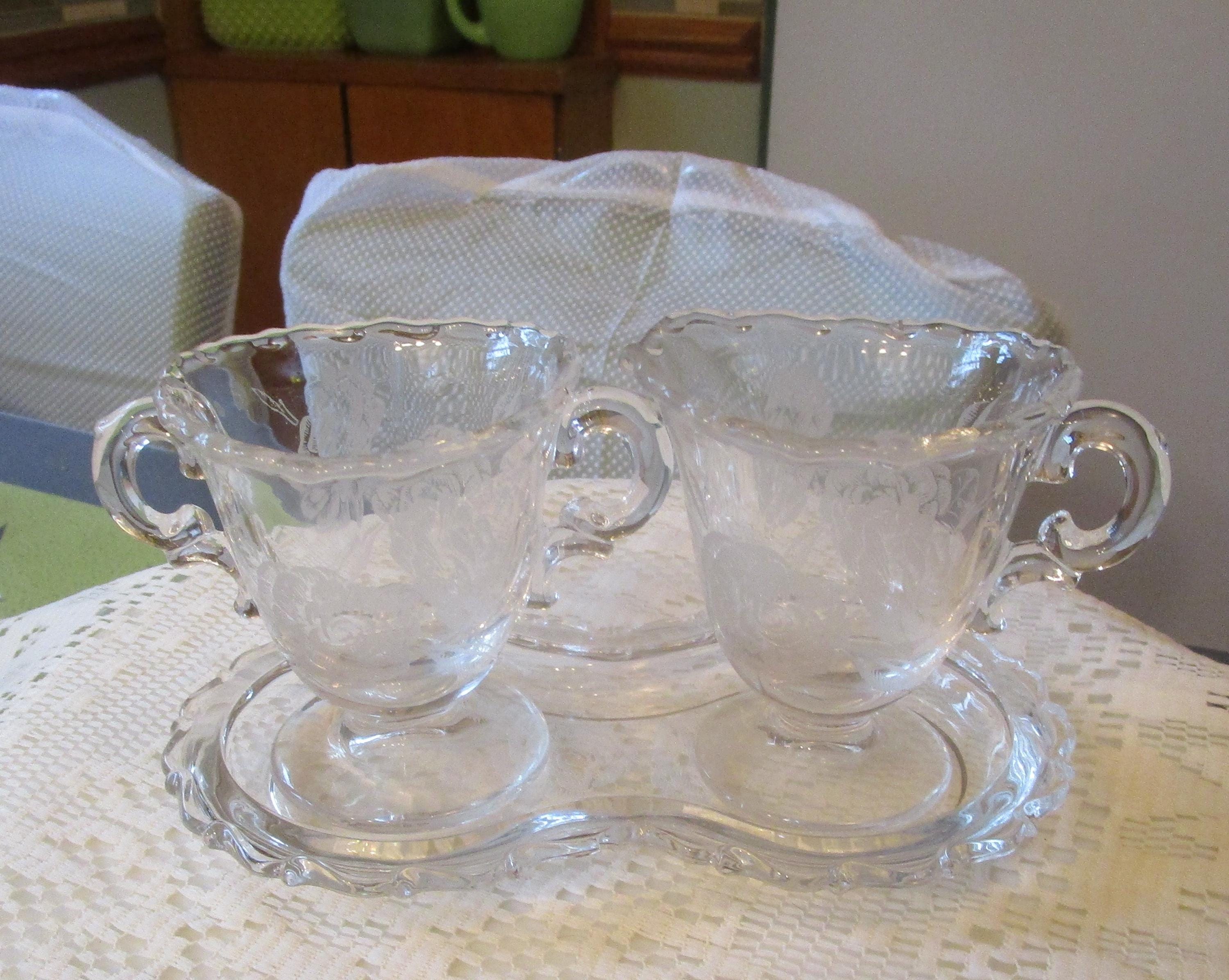Vintage Heisey Rose - Etsy