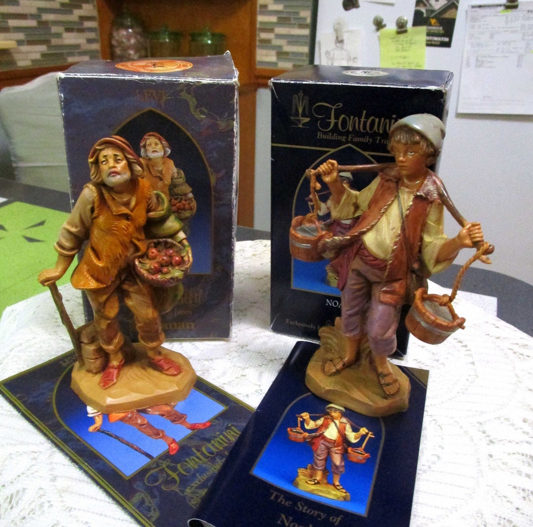 2, Fontanini Figurines, Fontanini Noah, Fontanini Levi, Nativity