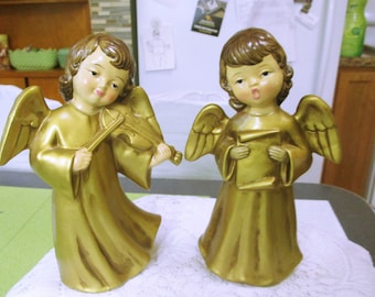 2, Mache Angels, Ardalt Angels, Angel Statues, Angel Figurines, Vintage Angels, Christmas Decor, Christmas Angels, Mache Christmas, Angels