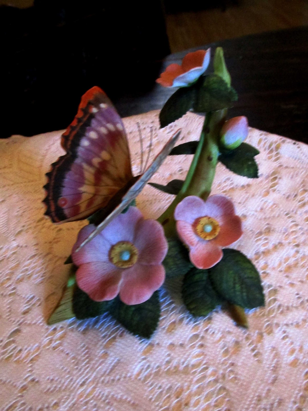1991, Lenox Butterfly, Butterfly Figurine, Purple Emperor, Lenox