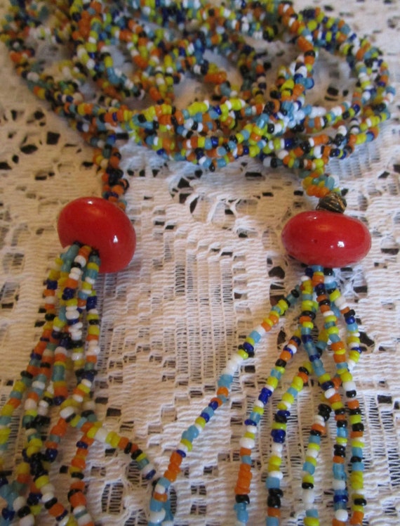 Flapper Beads, Beaded Necklace, Vintage Beads, Vi… - image 2