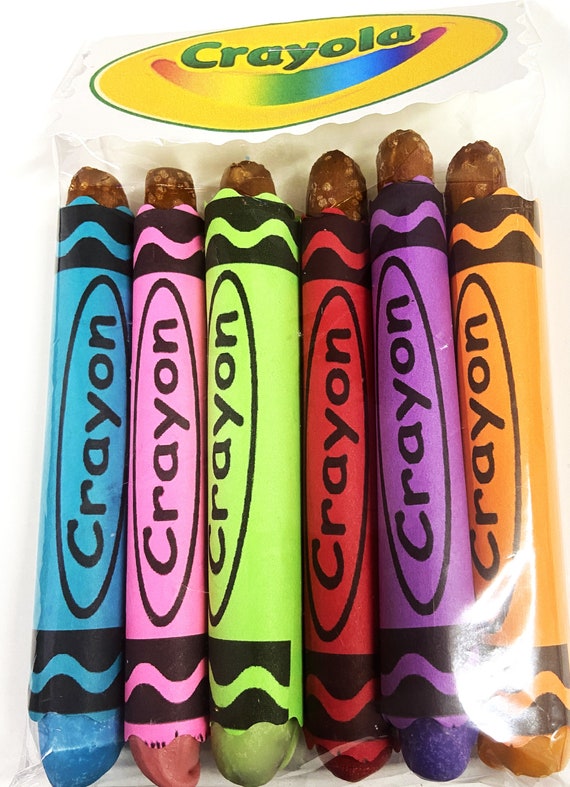 Crayon Pretzels Chocolate Covered Colored Crayon Pretzels School