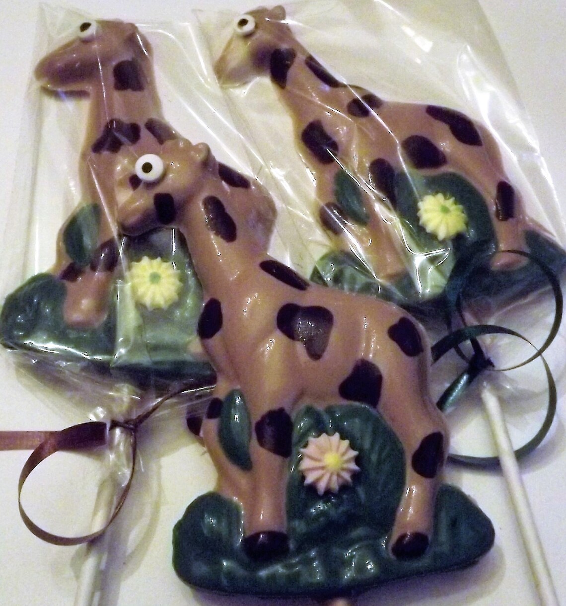 Standing Giraffe Chocolate Candy Lollipop Etsy