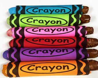The Partiologist: Chocolate Pretzel Crayons
