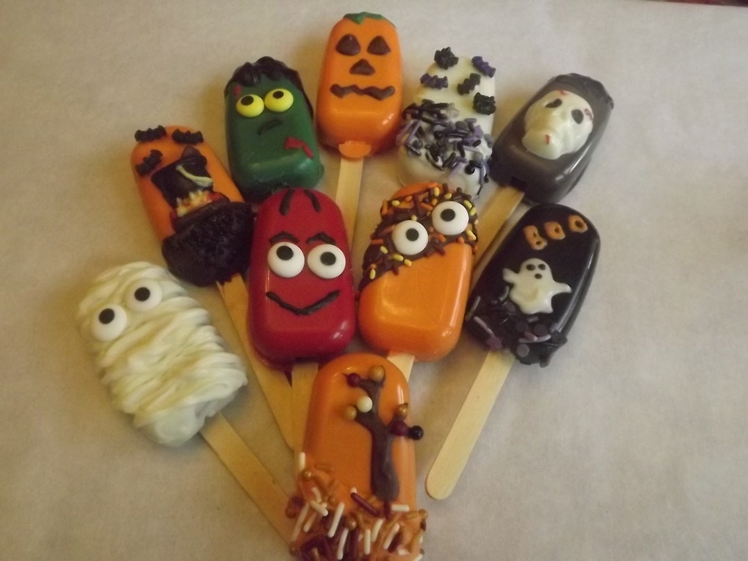 Fall Autumn Halloween Themed Cakesicles Halloween Party Gift Etsy