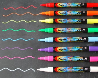 Fluorescent Dry Erase Markers, Chalk Markers