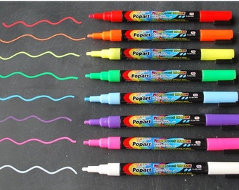 Fluorescent Dry Erase Markers, Chalk Markers