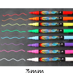 Chalk Markers, Fluorescent Chalk Marker (Set of 8)