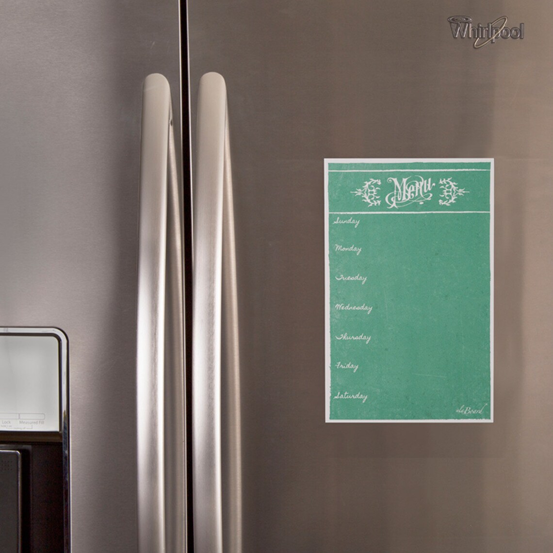 Dry Erase Weekly Menu Meal Planner Fridge Menu Kitchen Menu Etsy