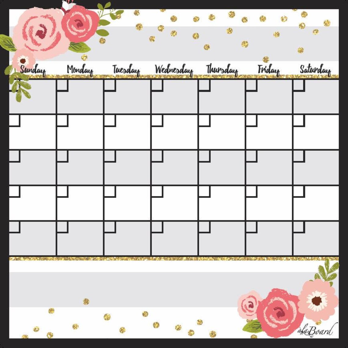 Fridge Calendars Refrigerator Calendars Calendars For Fridge Etsy