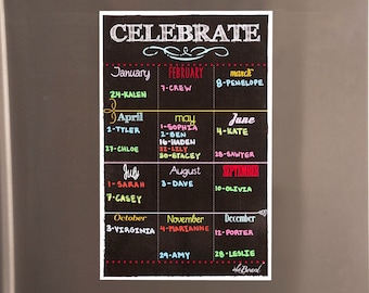 Special Date Magnet,  Birthdays, Anniversary Dates, Wedding Date, Birth Date