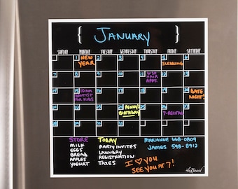 Perpetual Calendar, Calendar Magnet, Fridge Calendar