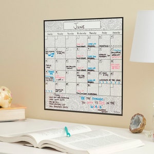 Wall Calendar, Anywhere Calendar, Dry Erase Calendar, Perpetual Calendar, 2022 Wall Calendar, Command Center, Wall Decal