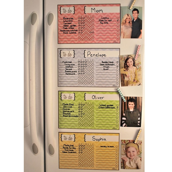Kids Chore Chart, Responsibility Chart, Reward Chart, Fridge Magnet, Habit Tracker, Behavior Chart