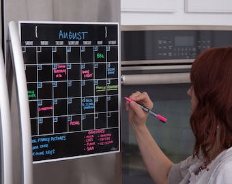 Calendar Magnet, Fridge Magnet, Dry Erase Calendar