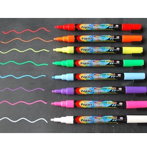 Erasable Chalk Markers, Fine Tip Markers