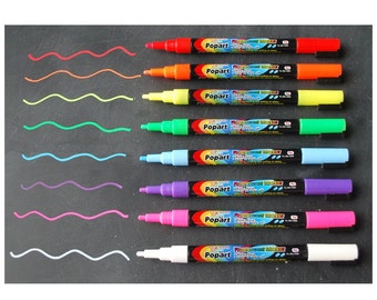 Erasable Chalk Markers, Fine Tip Markers