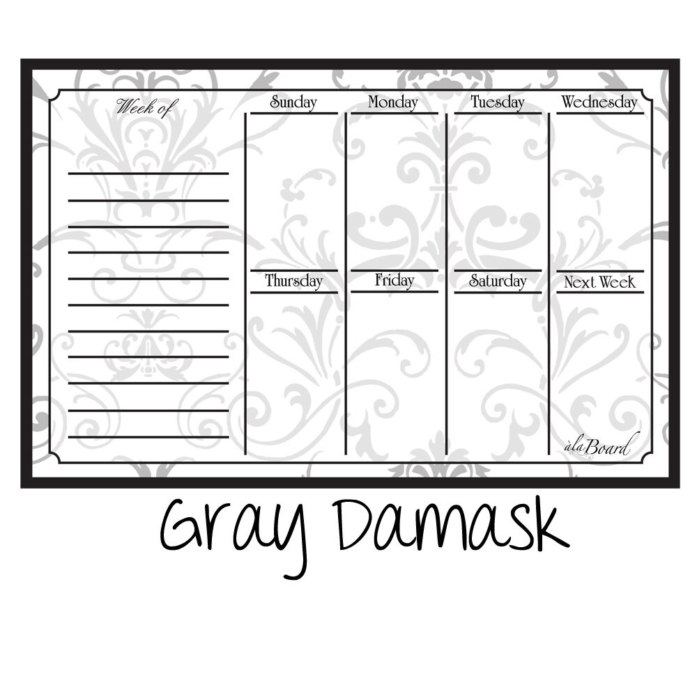 Large Fridge Calendar Weekly Calendar Fridge Fridge Etsy.de